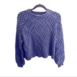 Wildfox Perf chunky cable knit sweater
